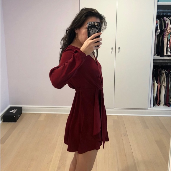 Express Wrap Mini Dress - Picture 3 of 4